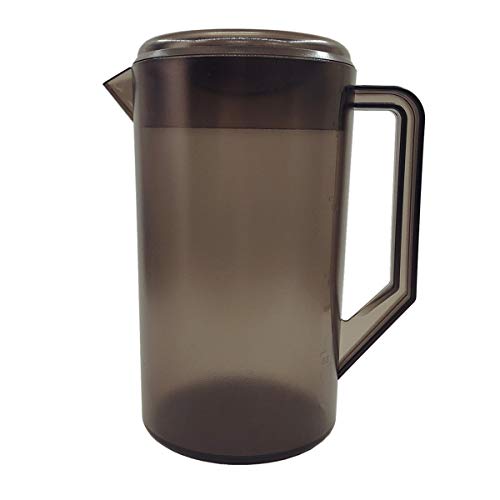 Plastic Pitcher Pot Jug with Lid for Hot/Cold Water, Ice Tea and Juice