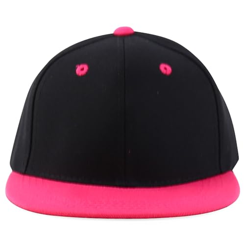 Image of Infant to Youth Plain Structured Flatbill Snapback Cap