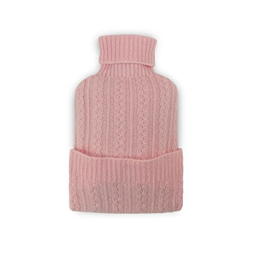 Bouillotte en cachemire rose à offrir en cadeau bien-être chaleureux et attentionné