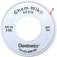 Chemtronics - 2-50L - Chem-Wik Desoldering Braid, .030, 50ft
