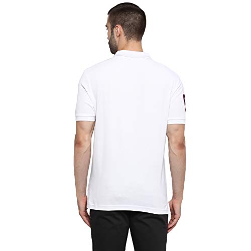 Image of Red Tape Men White Polo Neck T-Shirt