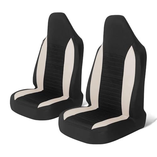 XWIXZ Housse de Siege Voiture, pour Dacia Spring 2021 2022 2023 2024 Protection de siège Auto Confortables Respirant Antidérapant Imperméable Full Set...