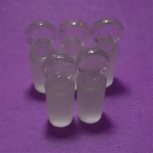 Bouchons de laboratoire en verre plein 24/40 robustes et étanches lot de 5