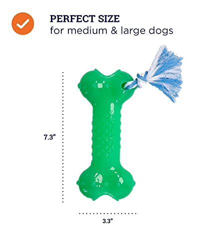 Image of Petstages Orka Bone Green Treat-Dispensing Dog Chew Toy