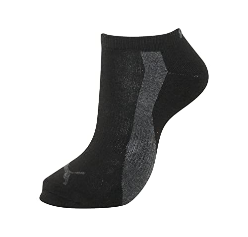 PUMA Men's 6-Pack Low Cut Socks, Charcoal/Black, 10-13 US2