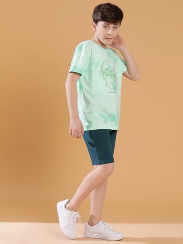 Image of Li'l Tomatoes Boys 100% Cotton Night Suit | Summer T-Shirt & Shorts Sleepwear Set | Soft & Breathable | 7-16 Years
