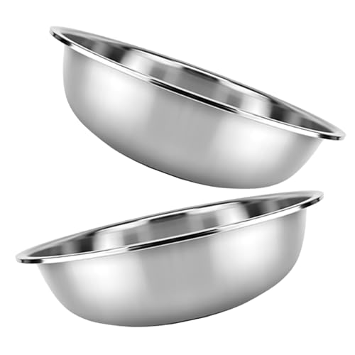 2 tazones grandes de acero inoxidable para cocina 27cm miniatura 1