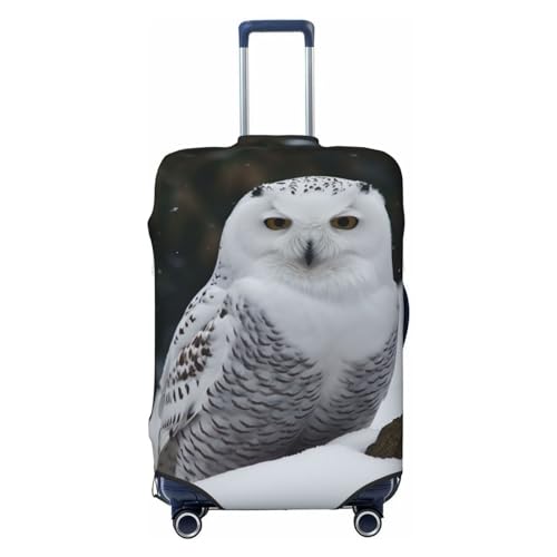 Snow Owl Travel Luggage Cover Elastic Washable Suitcase Cover Protector Fashion Stretch Baggage Covers Dustproof Suitcase Sleeve Fits 18-32 inch luggage X-Large