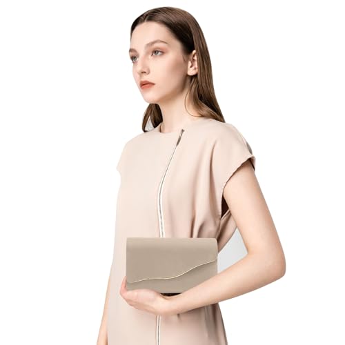 Image of Clutch Purses for Women Evening Bag Faux Suede Formal Party Wedding Cocktail Prom