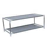 TOPPERFUN Zapatero Organizador De Zapatos Doble Capa 2 Niveles Acero Resistente Almacenamiento Compacto Dormitorio y Habitación Juvenil