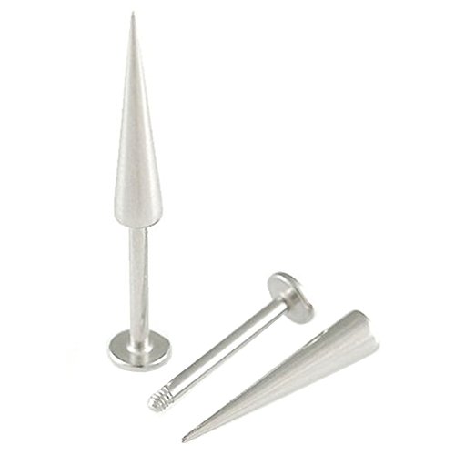 bodyjewellery 16g 16 Gauge 3/8 Inch 10mm Surgical Steel Lip Bar Labret Ring Monroe Bars Ear Tragus Stud s Piercing 2Pcs BESP