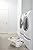 Rubbermaid Large Hip-Hugger Laundry Basket/Hamper, 1.5-Bushel, White, Stackable Storage Bin/Organizer for Bathroom/Bedroom/Dorm/Home