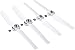 Agile-shop 2 Pairs Propeller Rotor Blade Sets A and B for YUNEEC Typhoon G Q500 Q500+ Q500 4k RC Quadcopter Drone - White