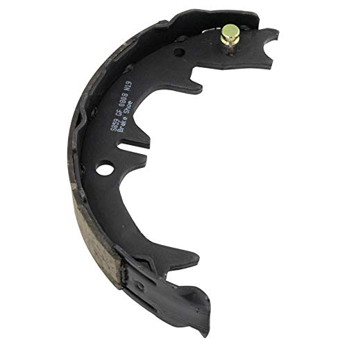 Image of TRQ Rear Brake Pad and Rotor Set Ceramic Parking Shoe Compatible with 2001-2003 Toyota Highlander