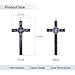 Metal Crucifix Wall Cross, Catholic Crosses with Black Enamel - 7.5 Inch Crucifix for Wall, Jesus Christian Wall Hanging Cross for Home Decor