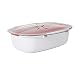 Cuiseur Vapeur Micro-Ondes Papier à vapeur au micro-ondes Plastique à vapeur avec couvercle de la viande de poisson légumes alimentaires Papier à vapeur Coaster Kitchen outils de cuisson Outils Cuiseu