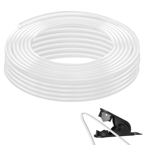 Image of PTFE Tube for 3mm Filament 5M(16.5ft), 4mm ID X 6mm OD 3D Printer Tube Food Grade High Temperature Tube Pipe for Most 3mm Filament PLA ABS 3D Printer(Milky White)