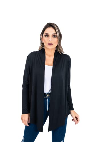 Casaco Social Feminino Cardigan Kimono Casaquinho De Ponta (M)