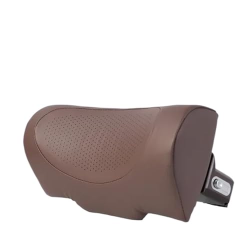 Poduszka zagłówkowa do samochodu z zamszu, wielofunkcyjna, regulowana, z podpórką pod głowę i zagłówek, uchwyt na telefon(Brown)
