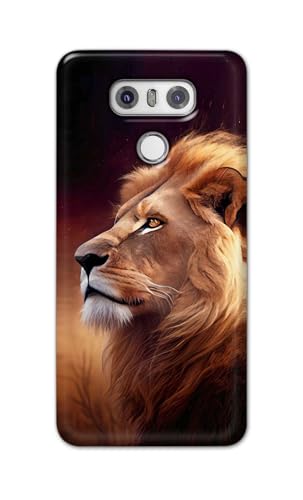 Image of Printed Hard Back Cover for LG G6 | LG G6+ Back Cover (Lion Design -K1) -190724(DP)