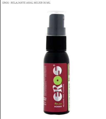 EROS Lubricante Íntimo Femenino y Anal, Hidratante de Larga Duración, Suave y Natural – Relajante Anal Seguro para Piel – Sin Perfume/Sin Glicerina – 30 ml