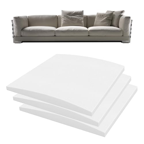 Cuscino in schiuma ad alta densità per riparazione divano, supporto quadrato per divano affondante, ricambio per divano a 2 posti, 40/50/60 cm (3,50 x 50 cm)