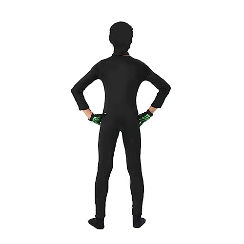 Disfraz de esqueleto fosforescente para niños unisex miniatura 5