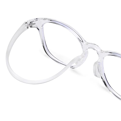 Image of Dollger Blue Light Blocking Glasses For Woman Men Retro Oval Computer BlueLight Glasses Clear Lens Non-Prescription