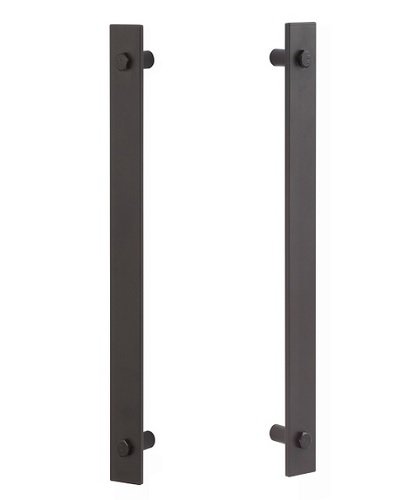SURE-LOC MD2 FBL barn Door Double Handle with Round Pull, Flat Black