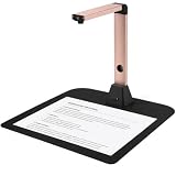 Gtremulent Escáner de Documentos A3: Cámara USB de 18MP con OCR Recorte Automático Luz LED Ajustable PDF Word Excel para Oficina Facturas Contratos Clases y Archivo Doméstico Diario Actual