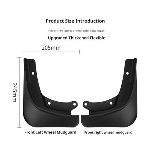 Guardabarros para Tesla Model 3 2024-2025: protectores contra salpicaduras de barro 6