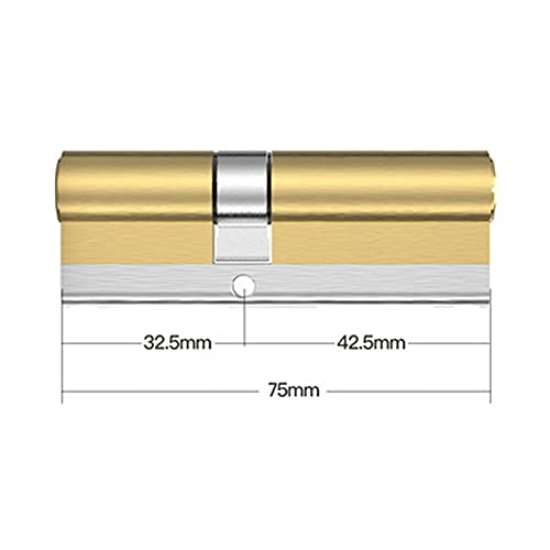 Wkładka bębenkowa. 10 kluczy Wymiana zamka Klamka do drzwi wejściowych klasy C Cylinder Defiant Double Cylinder Lock(75mm)