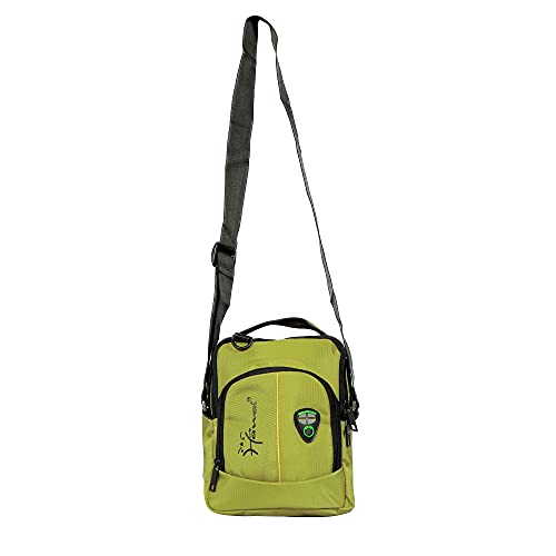 Image of Hawai PVC Coated Water Resistant Polyester Nylon Casual Sling Messenger Side Bag for Office College Outdoor Travel Daytrip-PUBWC1 for Men Women
