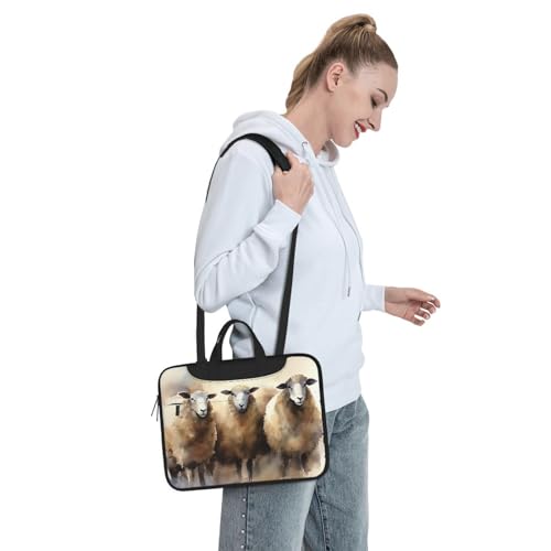 Bolso Tote para Laptop Unisex Negro miniatura 7