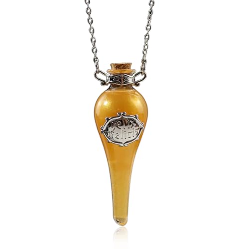 ROKZELT Felix Felicis Chaîne Harry Chaînes avec pendentif Felix Felicis, fête Wizard, fans de cosplay, pochette en velours pour les fans de fête Wizard,...