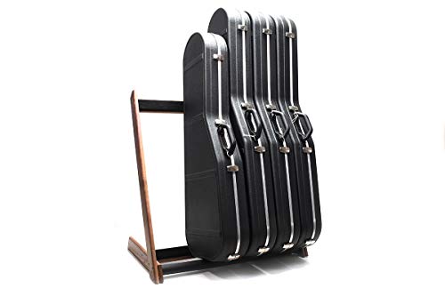 Ruach GR-2 Support de guitare personnalisable 5 positions avec support pour guitares et étuis – Noyer - Les Beatles, Paul McCartney, John Lennon, RIngo Starr, George Harrison Ruach GR-2 Support de guitare personnalisable 5 positions avec support pour guitares et étuis – Noyer – Image 4