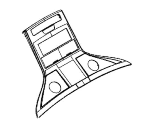 Image of Console Overlay Set Semi Assembly 1000406499 Works with HZ Fitness TM723 Treadmill