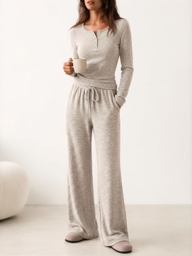 Trendy Queen Womens 2 Piece Outfits 2026 Fall Fashion Matching Lounge Sets - image 3