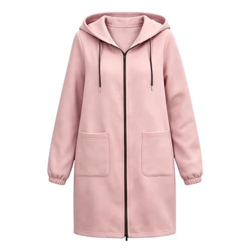 Zip Up Long Hoodies for Women Longsleeve Oversized Hoodie Fleece Jacket - image 4