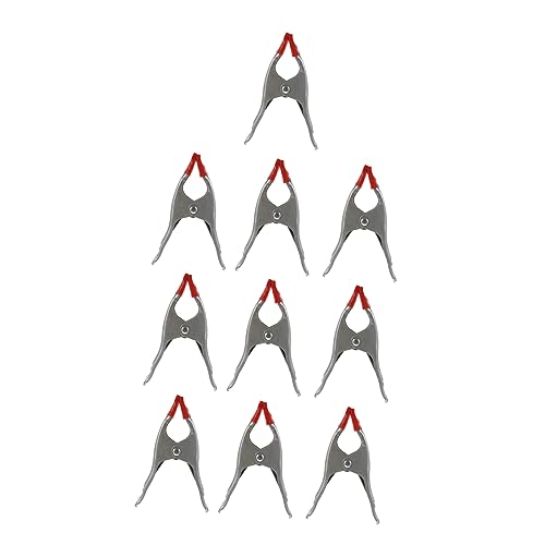 LALAFINA Thickened Woodworking Clamp 6 Inches Spring Clip 10pcs A-shaped Carpentry Clamp High Grippin Power