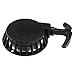 PRO BAT Aluminum Alloy Easy Recoil Pull Start Starter for 47cc 49cc Mini Moto Chopper ATV Quad Dirt Pocket Bike Scooter 2 Stroke, Black
