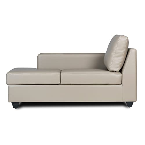 Image of Wakefit Sofa Set | 3 Year Warranty | Sofa 3 Seater, 3 Seater Sofa for Living Room, Wooden Sofa Set, 3 Seater + Left Aligned, Sofa for Living Room - Napper(Jindal : Cappuccino)