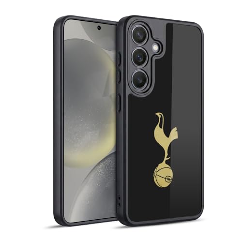 Coque Samsung S24 5G Tottenham Hotspur FC badge noir et or rigide