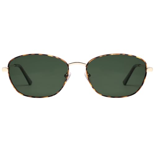 SOJOS Retro Oval Polarized Sunglasses for Women Men Vintage 90s Style Womens Mens Sunnies Sun Glasses SJ1245