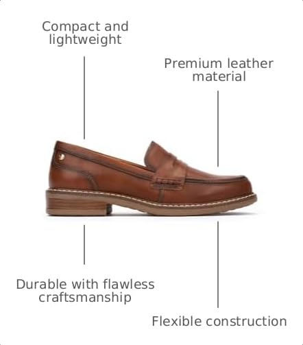 Image of PIKOLINOS Aldaya Loafers Women | Leather | Removable Insole | Size UK 2-8
