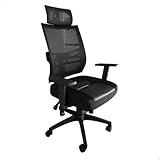 Cadeira Presidente Giratória Backsystem,com Apoio de Braço e Encosto Telado,Ajuste de Inclinação,Ideal para Home Office