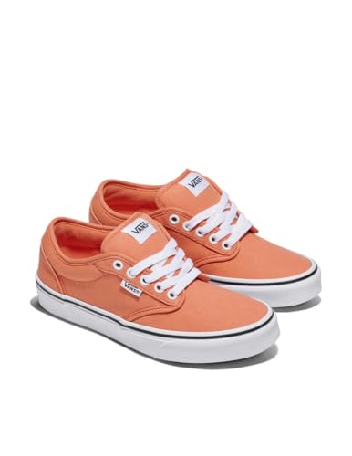 Vans Women's Atwood Shoe | Low-Top Fashion Sneakers for Work, Walking & Casual Everyday Wear, Canvas Coral Rust, 83