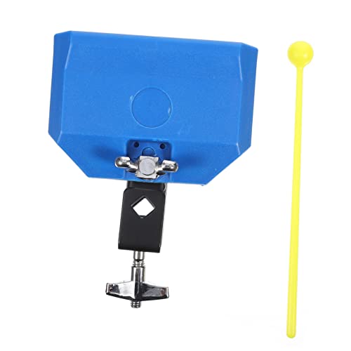 BESPORTBLE 1 Set Plastic Cow Bell Noisemaker with Drum Stick Lightweight Educational Musical for Percussion Instruments Create Sound Easy to Install Durable Plastic Material