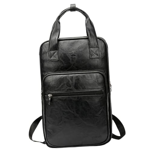 OFFSCH Drumstick Storage Bag Shoulder Straps Backpack Drumstick Holder for Drum