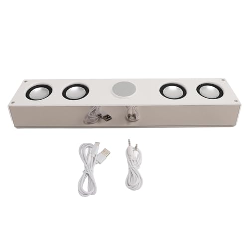 Zopsc Computer Speaker, HiFi Sound Quality USB Computer Speaker, Bluetooth 5.3 Portable Mini Sound with Alarm Clock Radio for Computer Desktop Laptop PC (White) Zopsc Computer Speaker, HiFi Sound Quality USB Computer Speaker, Bluetooth 5.3 Portable Mini Sound with Alarm Clock Radio for Computer Desktop Laptop PC (White)